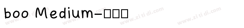 boo Medium字体转换